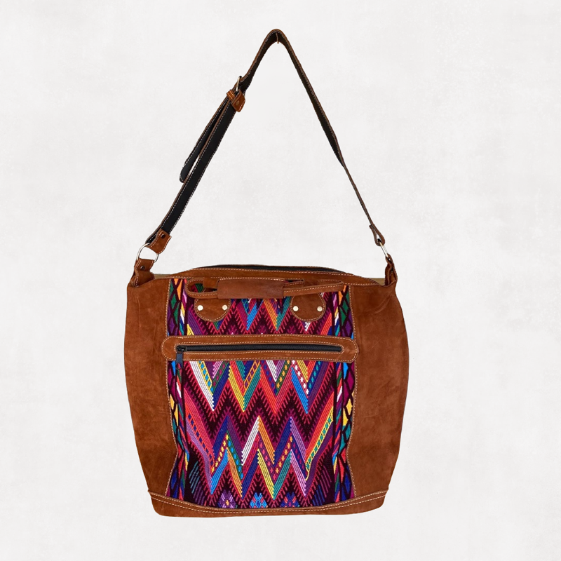 Boho Chic Rainbow Weekender Bag