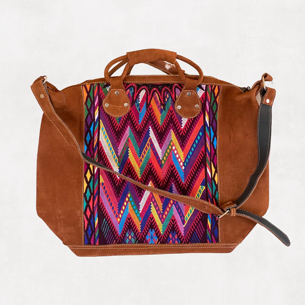 Tulipán Huipil Handmade Shoulder Bag | Red| Women's Handbags| Latina |  LazoChic
